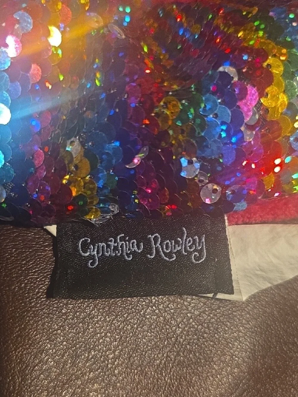 Cynthia Rowley Multicolor wearable flip-sequin mermaid tail blanket or dress-up